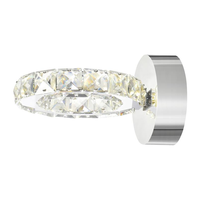 Ring LED Wall Sconce With Chrome Finish - Stainless Steel - Stainless Steel