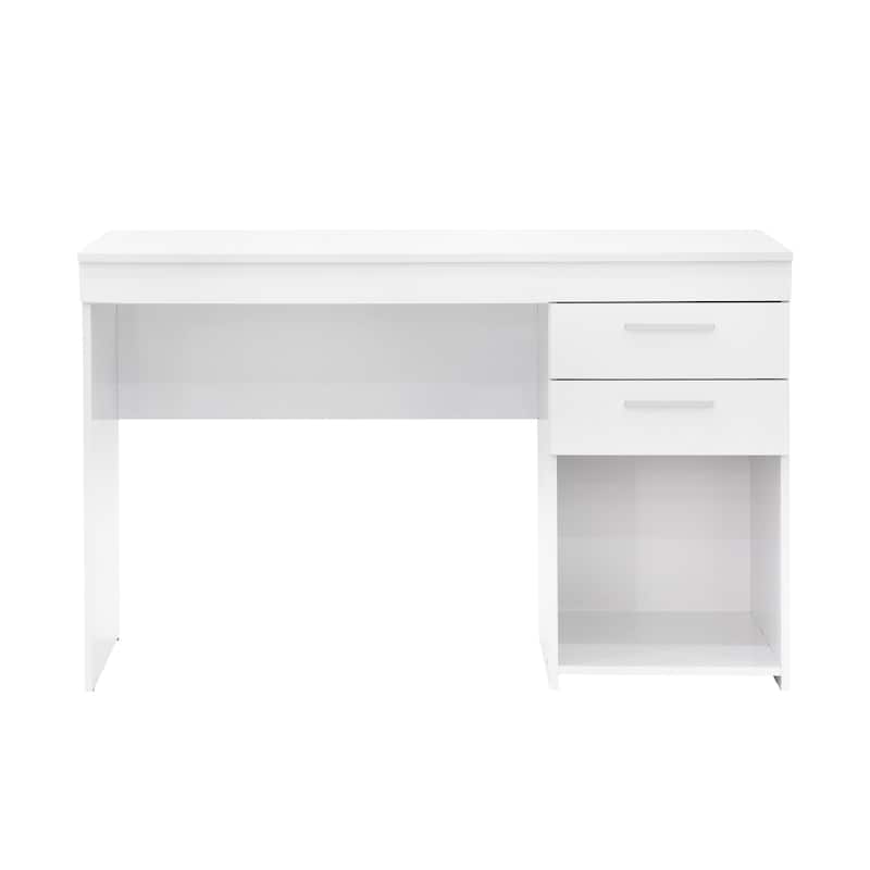 Home Office Workstation with Storage, White
