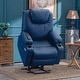preview thumbnail 6 of 51, MCombo Large Power Lift Recliner Leather Chair with Massage, Heat, Cup Holders,Extended Footrest, Leather 7516