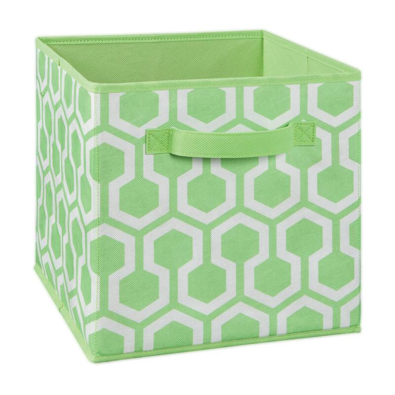ClosetMaid Cubeicals 11-inch Fabric Drawer - Green Hexagon