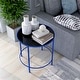 preview thumbnail 8 of 15, Llewellyn Contemporary 22-inch Glass Top Side Table by Furniture of America