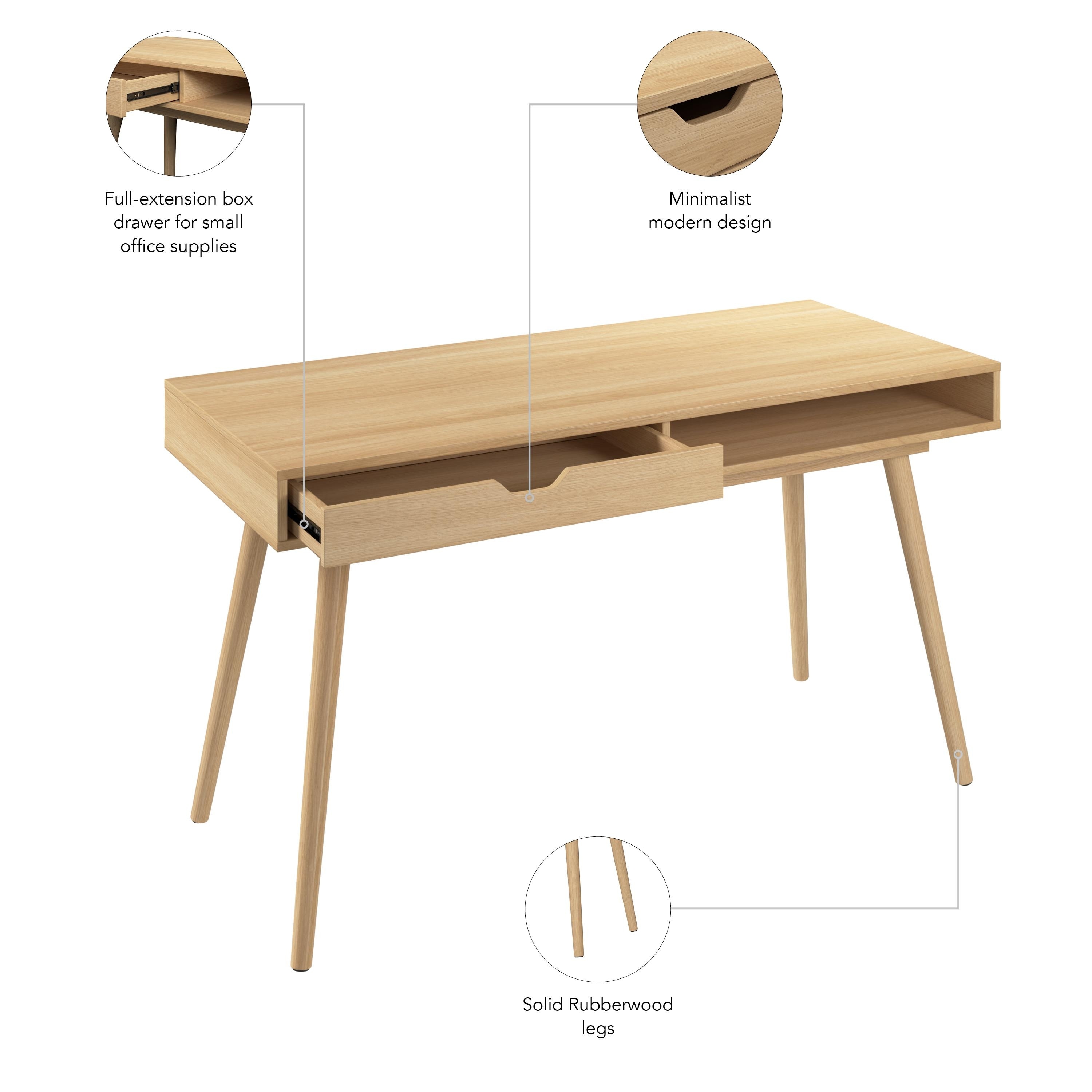 Bush Furniture Nora 54W Writing Computer Desk with Storage
