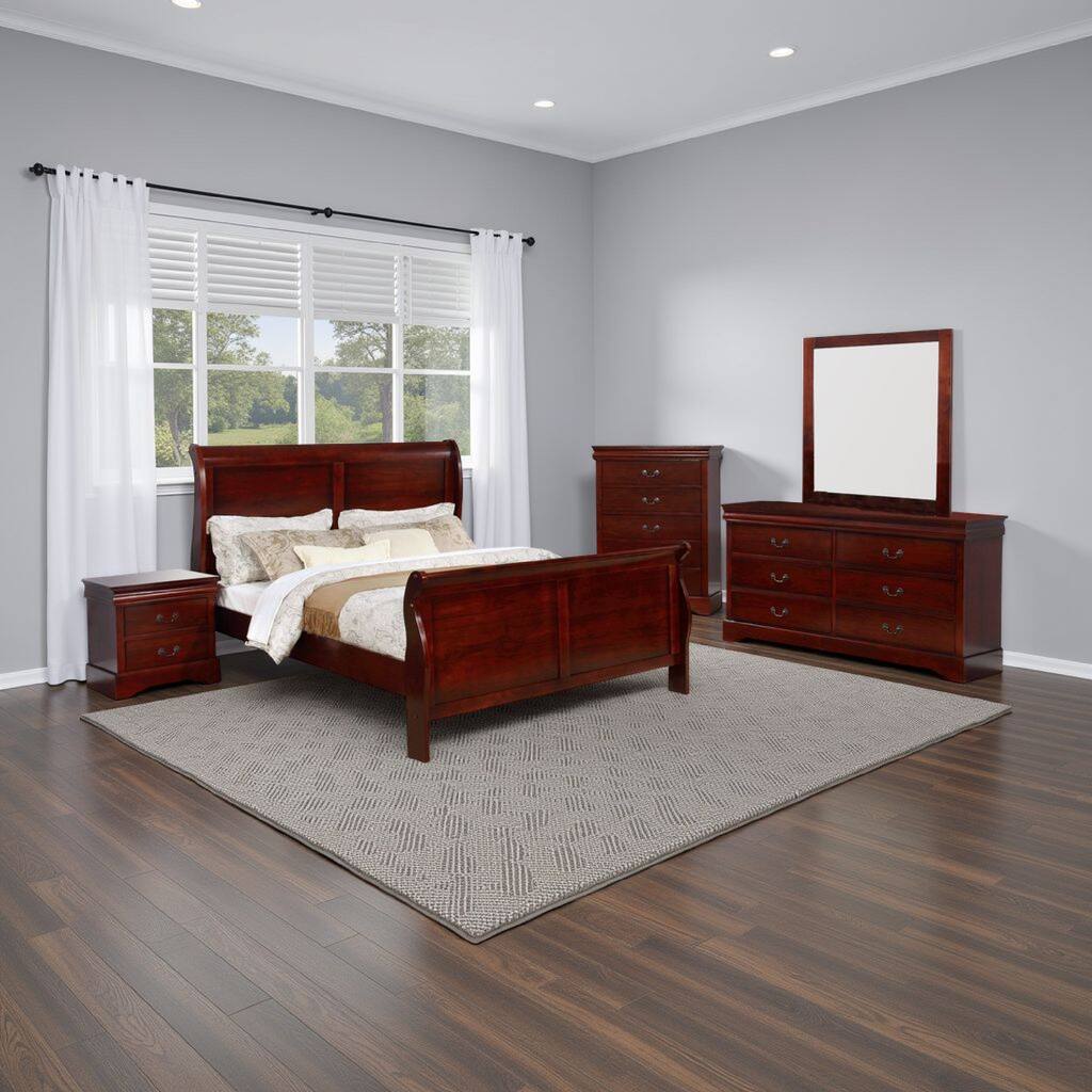 Chrissy 4 Piece & 5 Piece Queen Bedroom Set