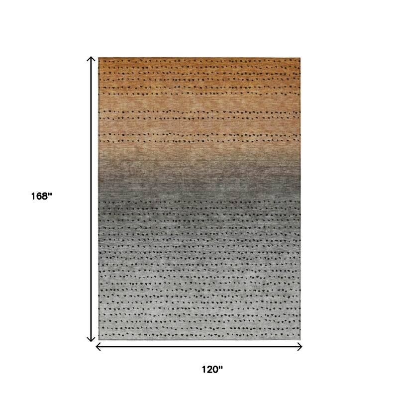 HomeRoots Abstract Transitional Rectangle Outdoor Rug