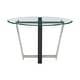 preview thumbnail 6 of 18, Devi 48 inch Glass and Black Steel Round Dining Table