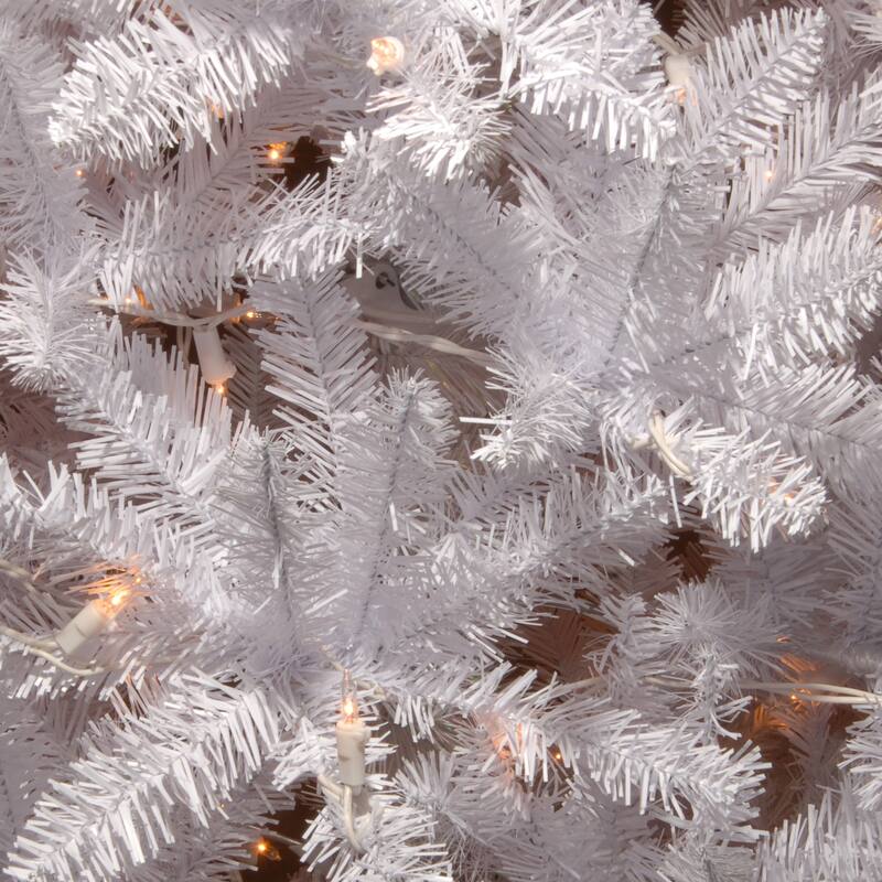 4.5 ft. Kingswood White Fir Pencil Tree with Clear Lights