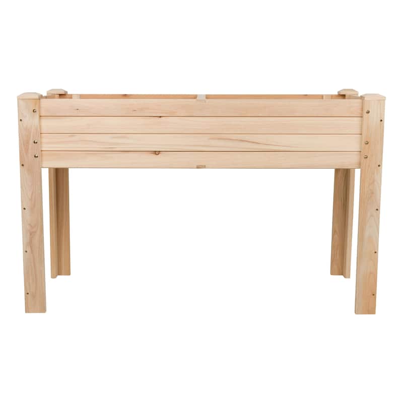 BloomBox Wooden Raised Vegtable Garden Bed Elevated Planter Box (2 Sizes)