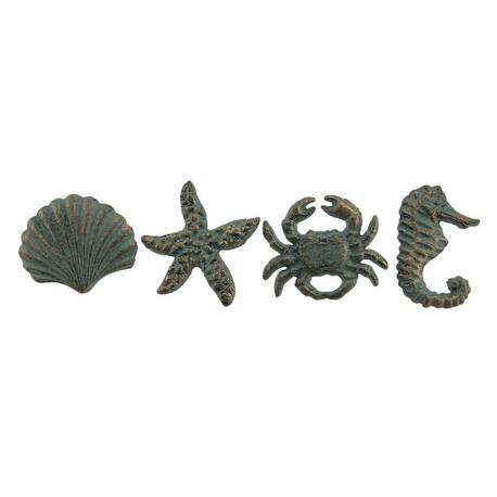 Shop Coastal Sea Life 4 Piece Cast Iron Drawer Pull Or Cabinet