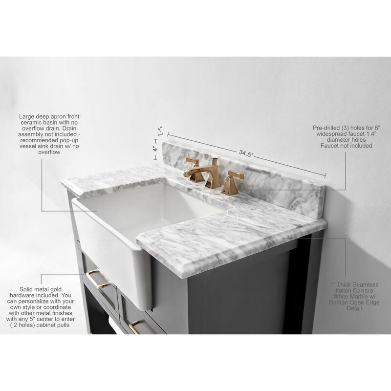 Ancerre Designs Hayley Bathroom Vanity Set