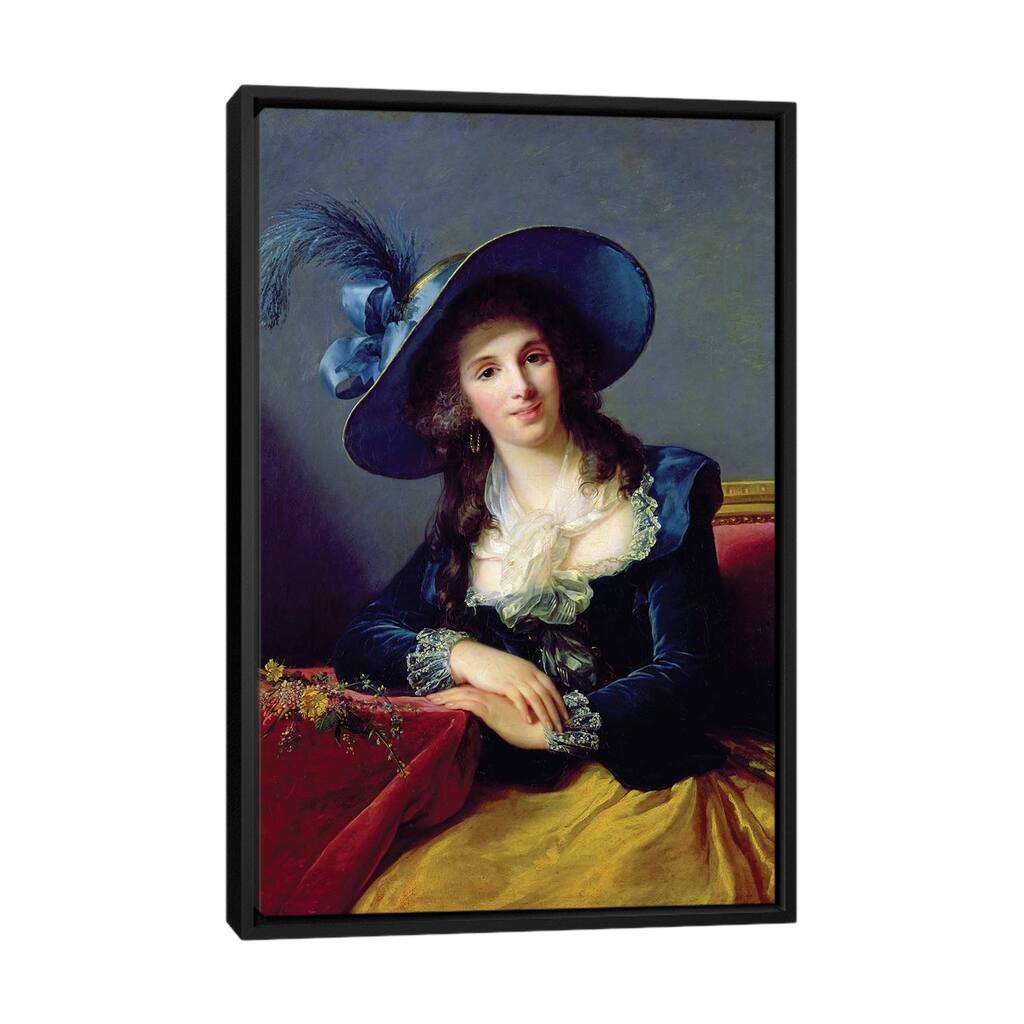 iCanvas "Antoinette-Elisabeth-Marie d'Aguesseau (1756-1828) Countess Of Segur, 1785" by Elisabeth Louise Vigee Le Brun Framed