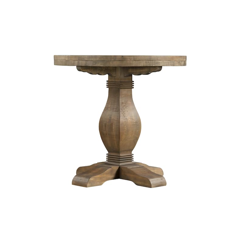 Napa 26" Wide Solid Wood Round End Table