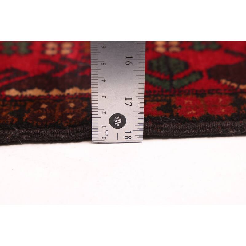 ECARPETGALLERY Hand-knotted Teimani Red Wool Rug - 3'10 x 6'3