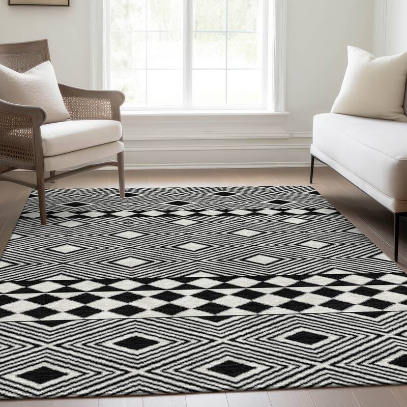 Premium Washable Super Soft Geo Prints Mayfield Rug