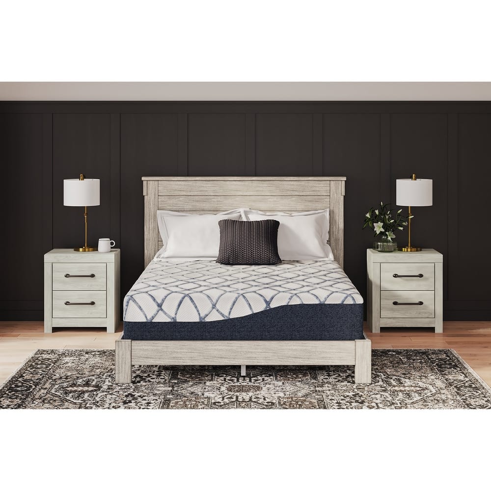 Signature Design by Ashley 12 Inch Chime Elite 2.0 White/Blue Mattress