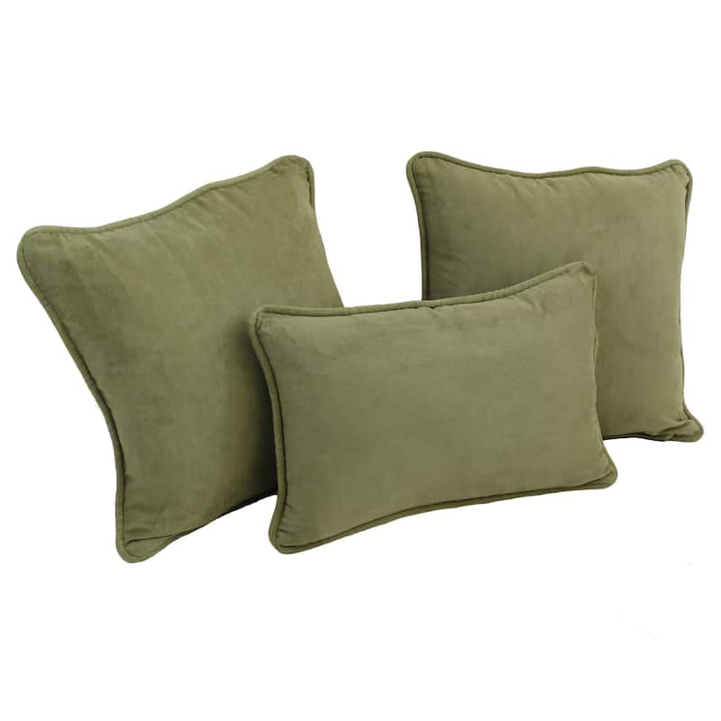Blazing Needles Delaney 3-piece Indoor Throw Pillow Set - Sage