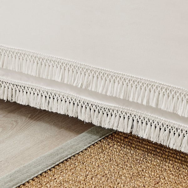 Curated visual reference: Visual Reference: Sweet Jojo Designs Ivory Bohemian Boho Chic Queen Bed Skirt