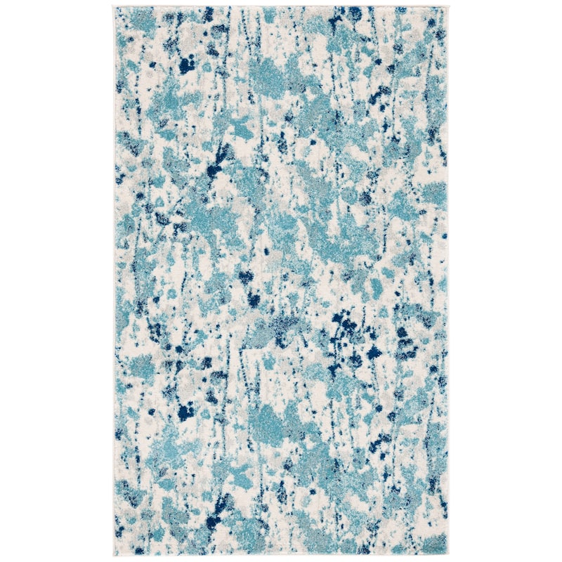 SAFAVIEH Evoke Hallbjorg Vintage Boho Rug - 3' x 5' - Ivory/Blue