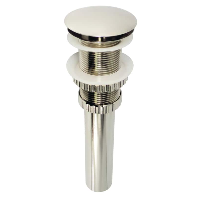Coronel Brass Push Pop-Up Bathroom Sink Drain - Polished Nickel