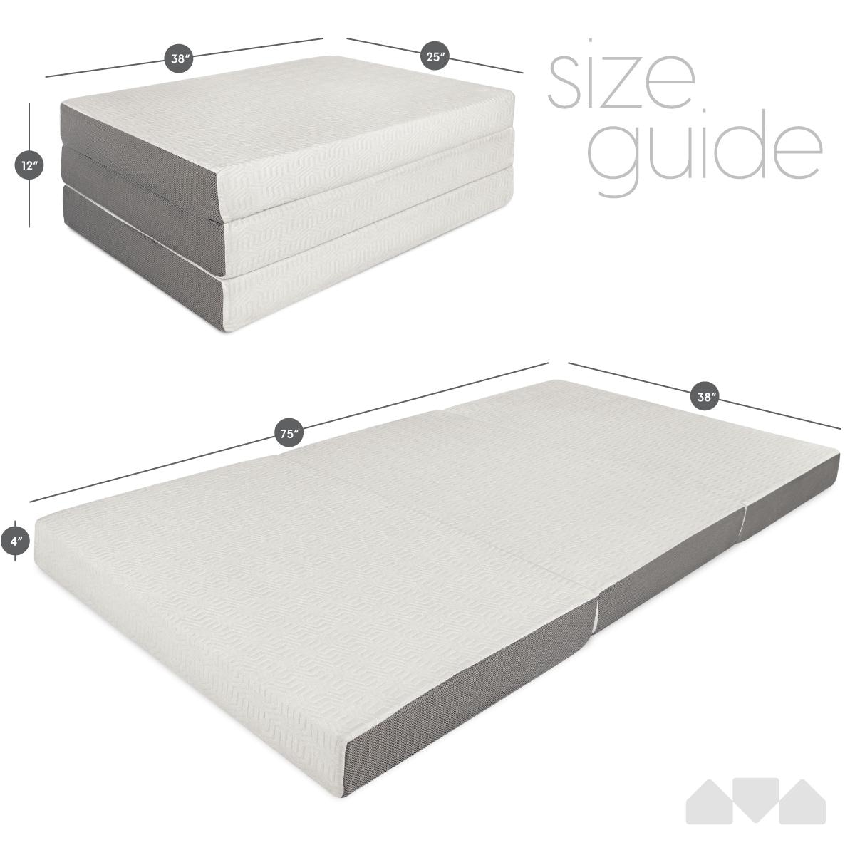 Milliard tri store folding mattress twin