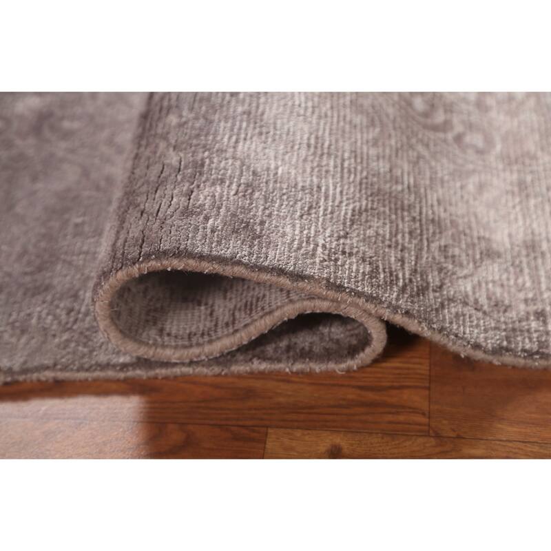 All-Over Geometric Modern Oriental Accent Rug Handmade Wool Carpet - 2'3"x 4'2"