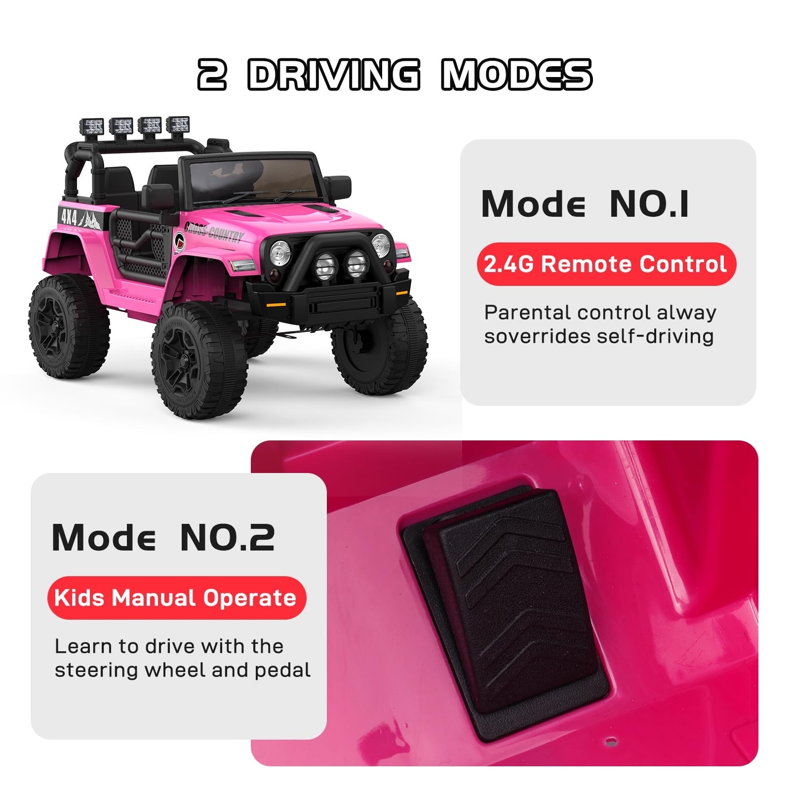Kids electric car with parental deals control