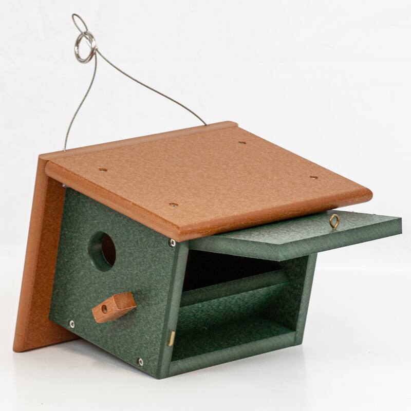 OUTDOOR LEISURE PRODUCTS Model GM32TGC Wren or Chickadee Bird House Made of High Density Poly Resin