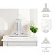 preview thumbnail 5 of 10, Decorative Modern Marble Triangle Bookends - Home Decor - 6", White - 6.0"