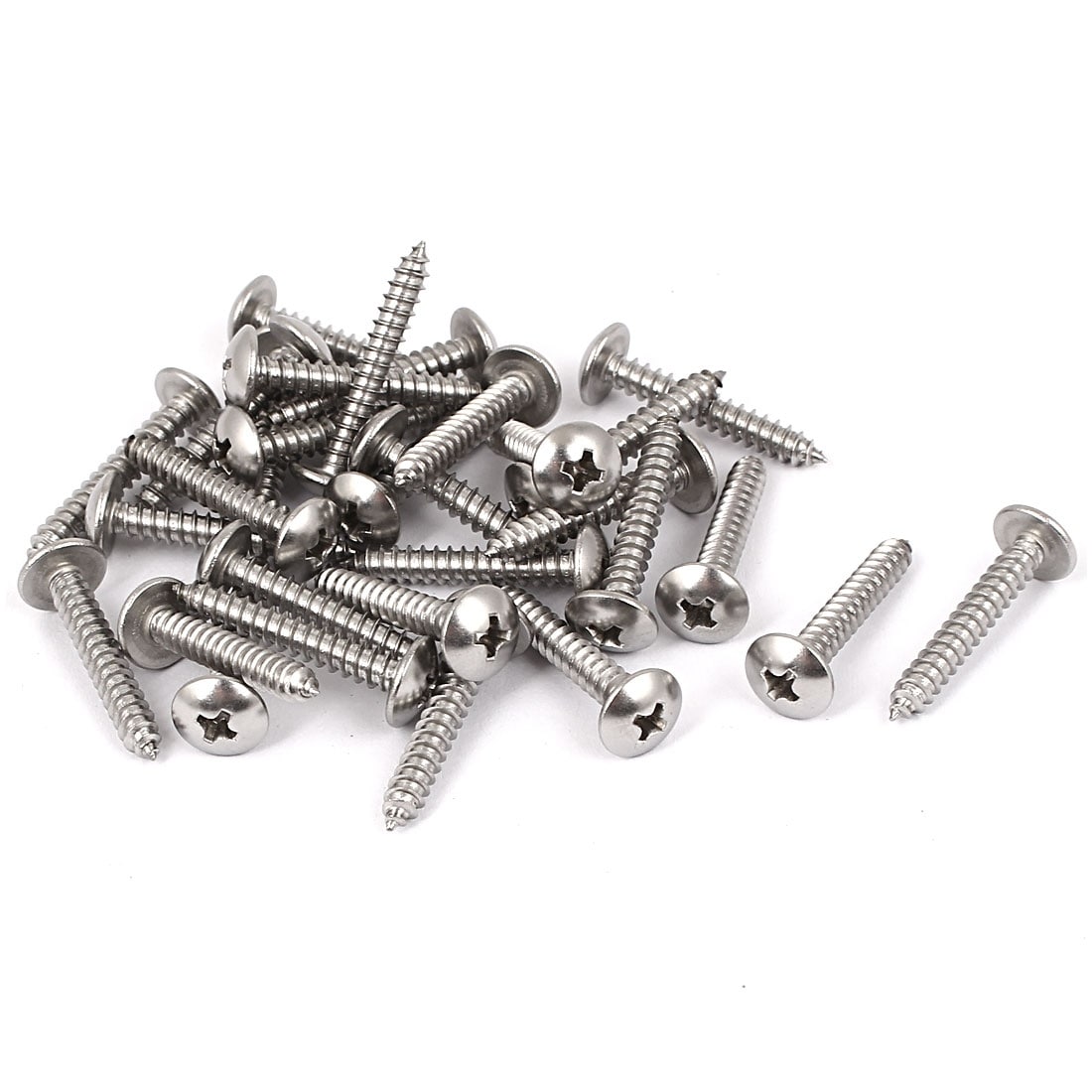 Dimensioni : M3, Lunghezza : 16mm BOJI Wood Screw Cross Stainless Steel Truss Head Self-tapping Wood Screw Wood Screw Screw