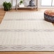 preview thumbnail 1 of 9, SAFAVIEH Handmade Natura Caoimhe Moroccan Rustic Wool Rug 3' x 5' - Ivory/Black - Rectangle