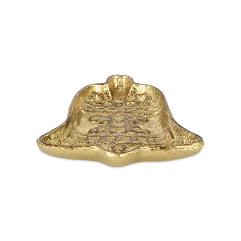 Gold Cast Iron Christmas Bell Catchall Tray