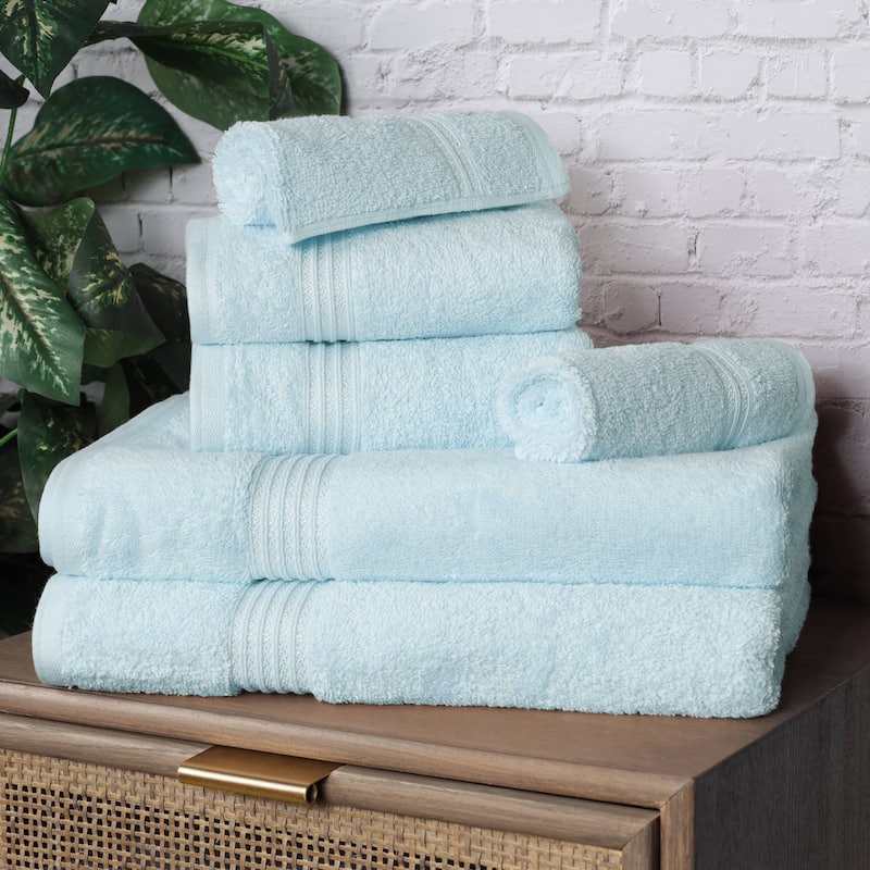 Superior Heritage Egyptian Cotton Absorbent 6-Piece Towel Set