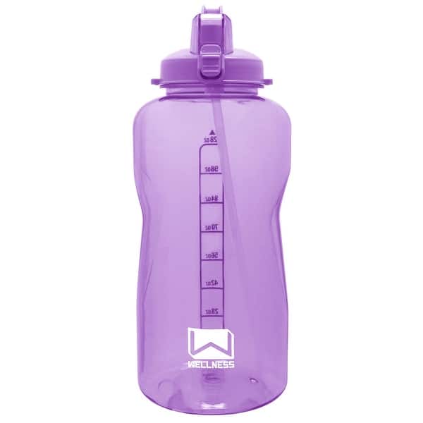 slide 4 of 4, Giant Gallon Water Bottle with Carry Handle & Straw 128 oz. - Lilac - 128 Oz. 1 Piece - 128 Oz.