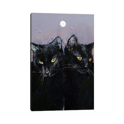 iCanvas "Gothic Cats" by Michael Creese Canvas Print