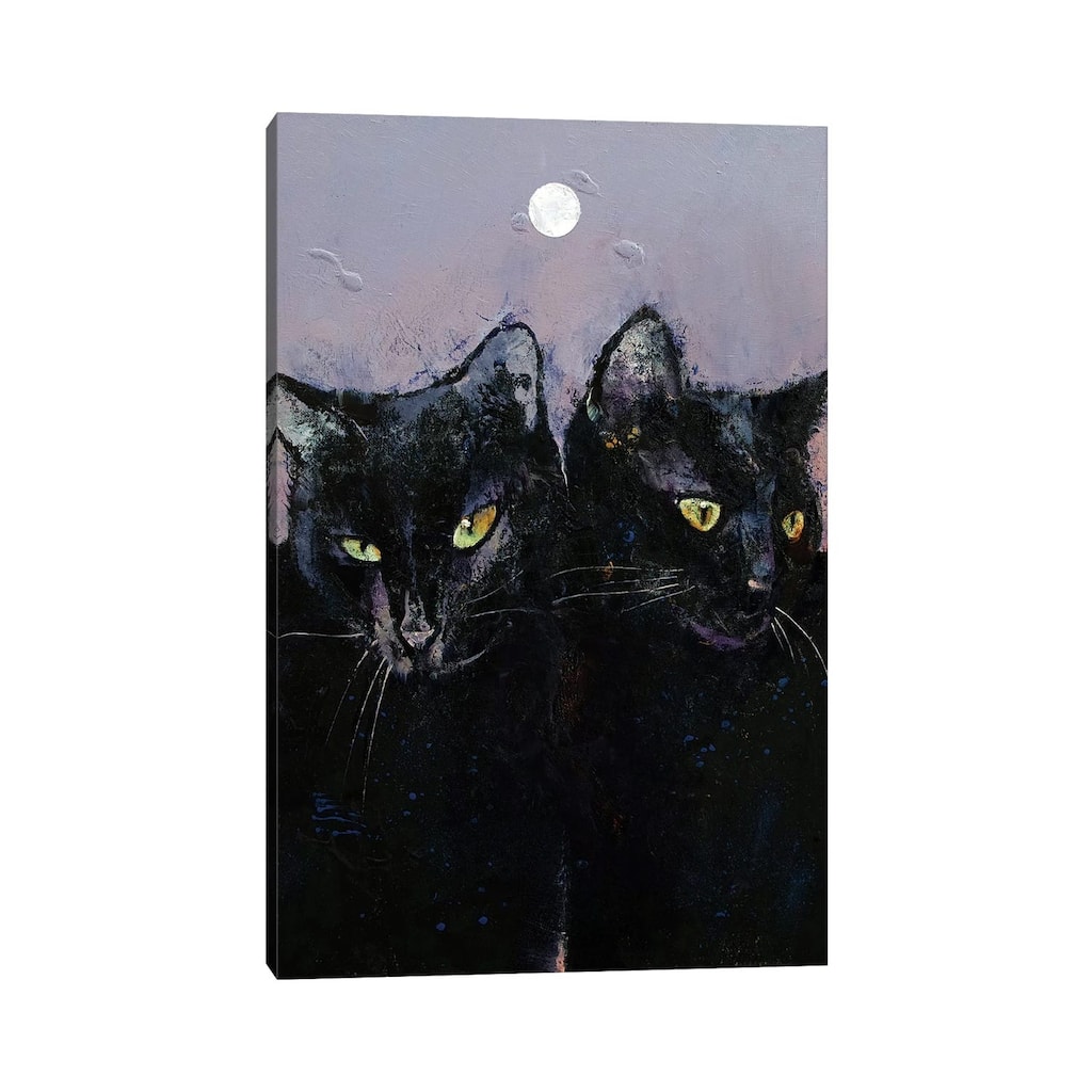 iCanvas "Gothic Cats" by Michael Creese Canvas Print