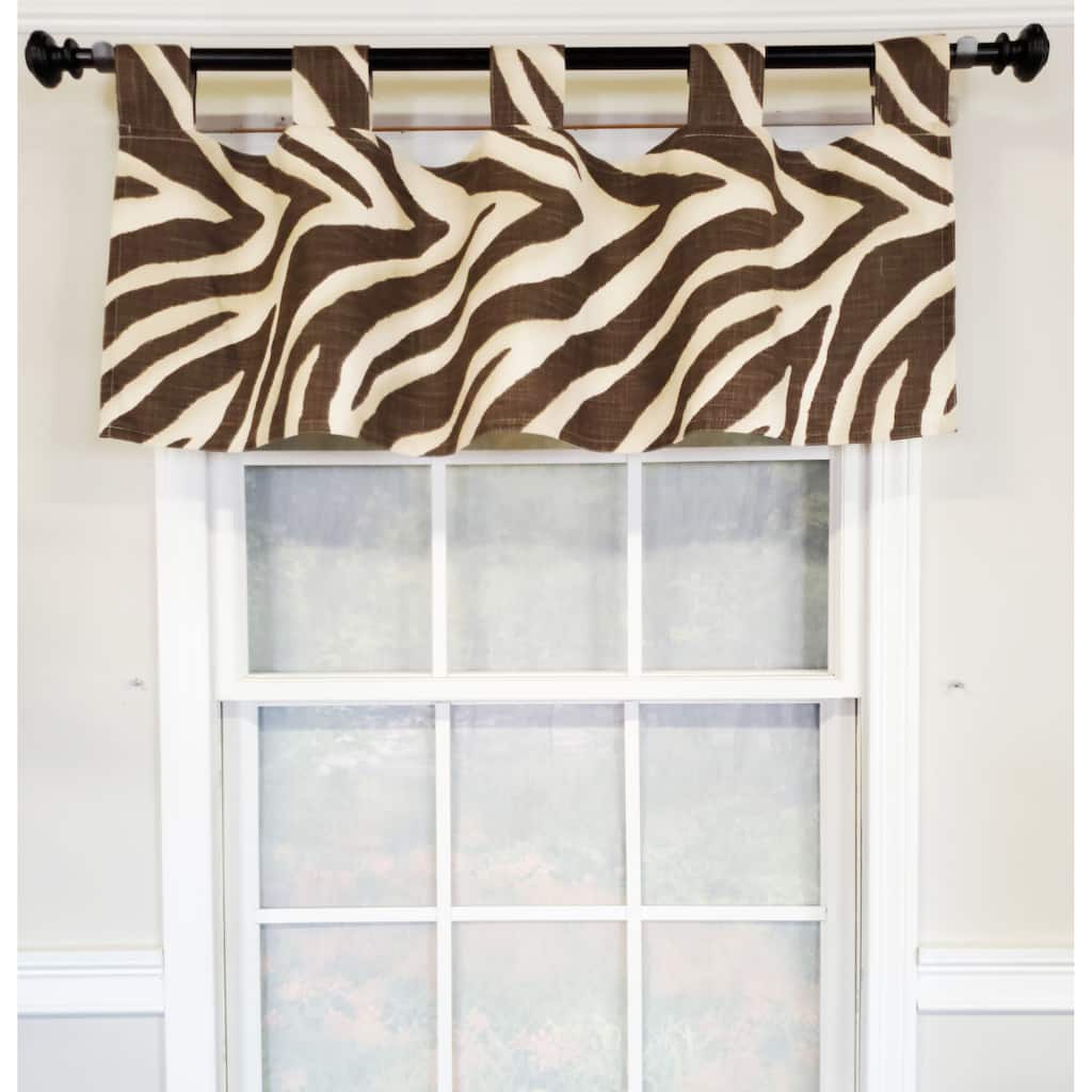 RLF Home Zebra Tab Valance