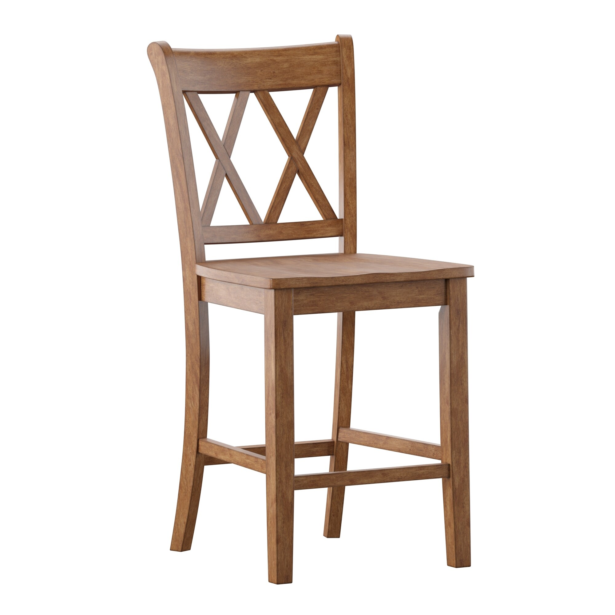 Eleanor slat back wood swivel counter store stool by inspire q classic