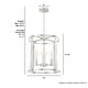 preview thumbnail 6 of 8, Hunter 16" Astwood 4 Light Chandelier, Kitchen Island, Dining Room, Entry - Contemporary, Transitional, Art-Deco