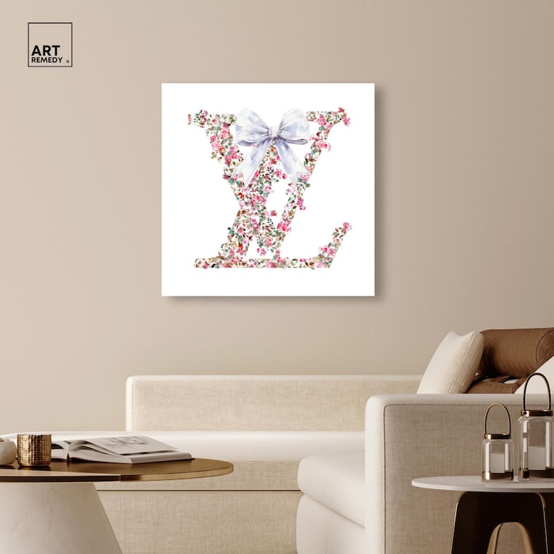 Makes Me Believe Bow Canvas by Art Remedy, Gallery Wrapped