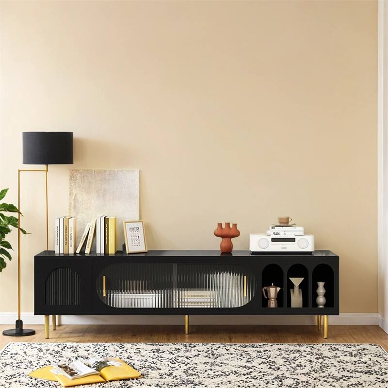 Modern TV Stand,Entertainment Center TV Media Console Table