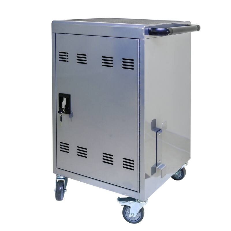 Mobile Charging Cart and Cabinet for Tablets Laptops 35-Device