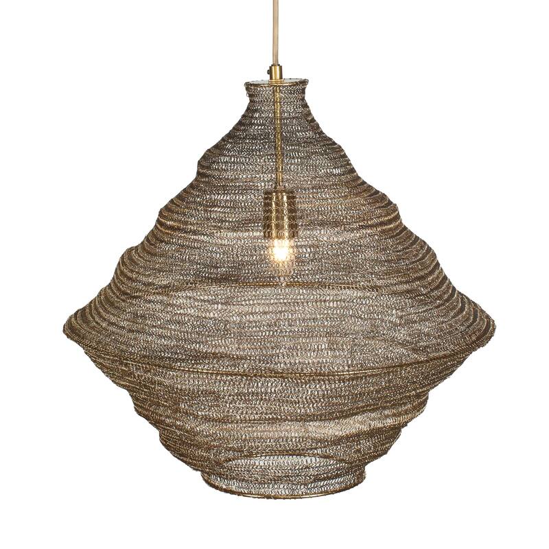 Uttermost Sigh Woven Brass 1 Light Pendant - N/A