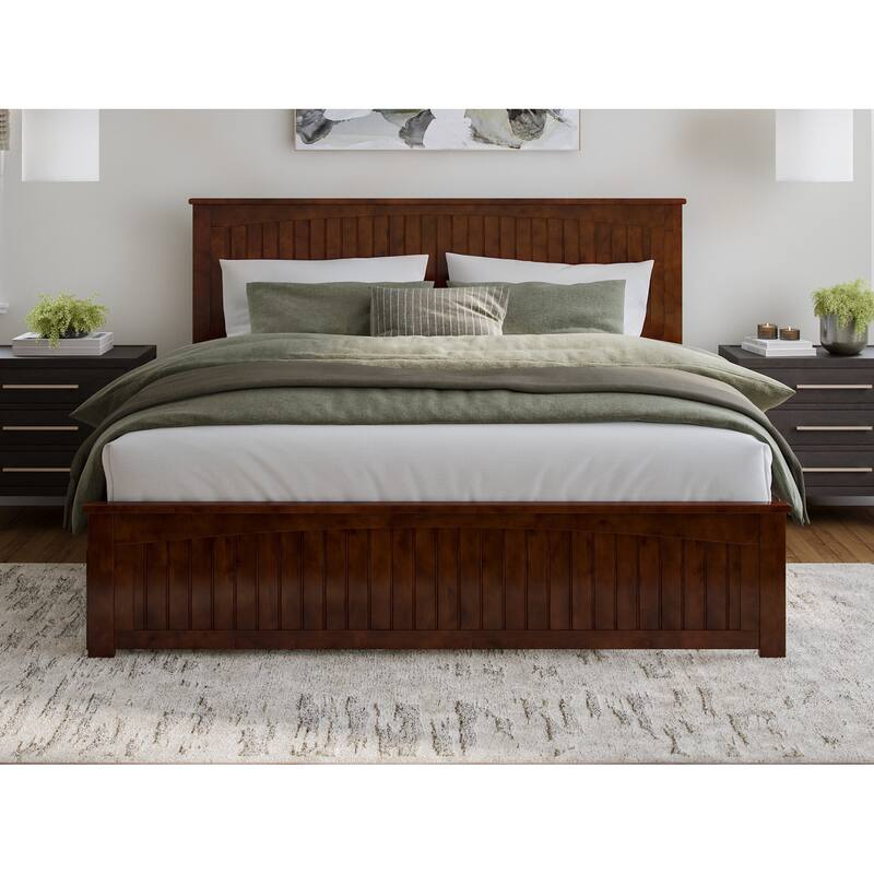 AFI Nantucket Platform Bed with Matching Footboard & Storage Drawers