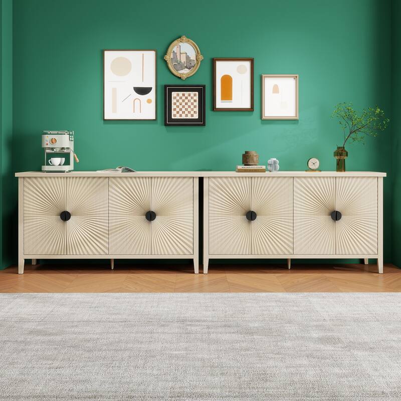 Natural Console Cabinet Accent Cabinet Pantry Cabinet Storage Cabinet