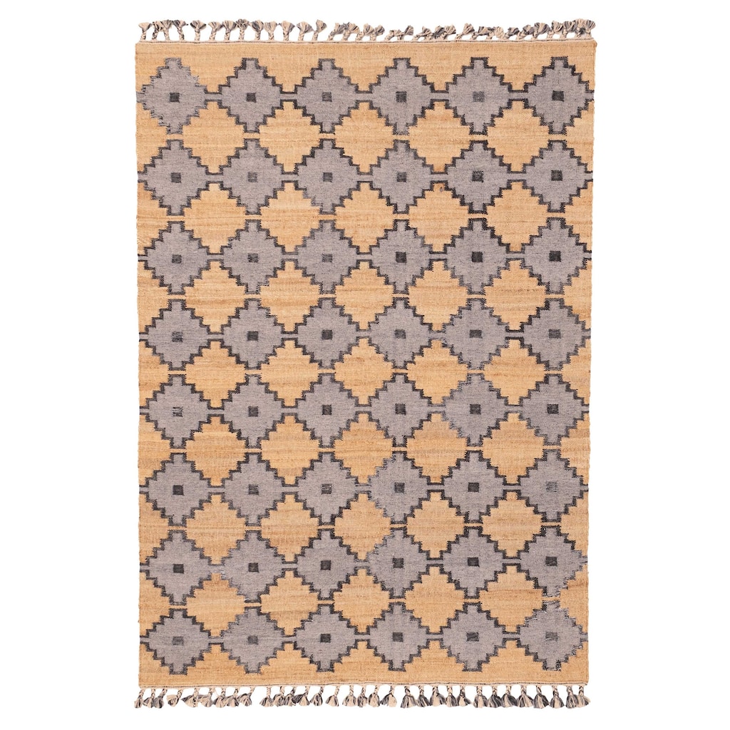 ECARPETGALLERY Flat-Weave Palas Denizli Tan Kilim - 5'3 x 7'8