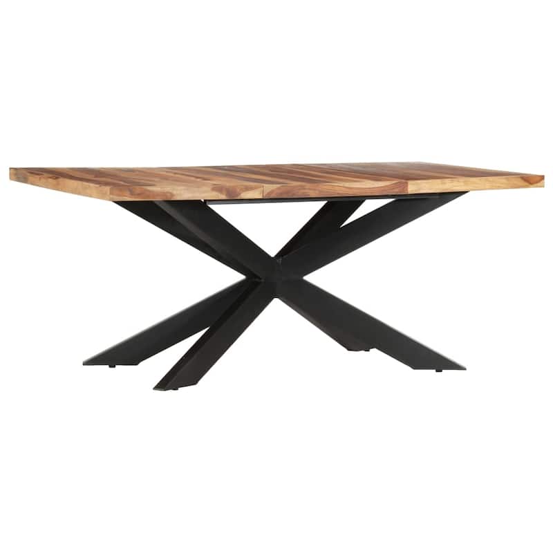 vidaXL Dining Table 70.9"x35.4"x29.9" Solid Sheesham Wood