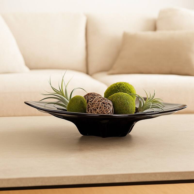 Decorative Glass Bowl for Home Decor - 24" - 24.0"