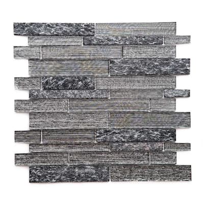 Cosmos Brick 1in x 3in Glass Backsplash Wall Tile
