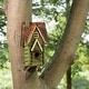 preview thumbnail 35 of 46, Glitzhome Hanging Distressed Solid Wood Birdhouse