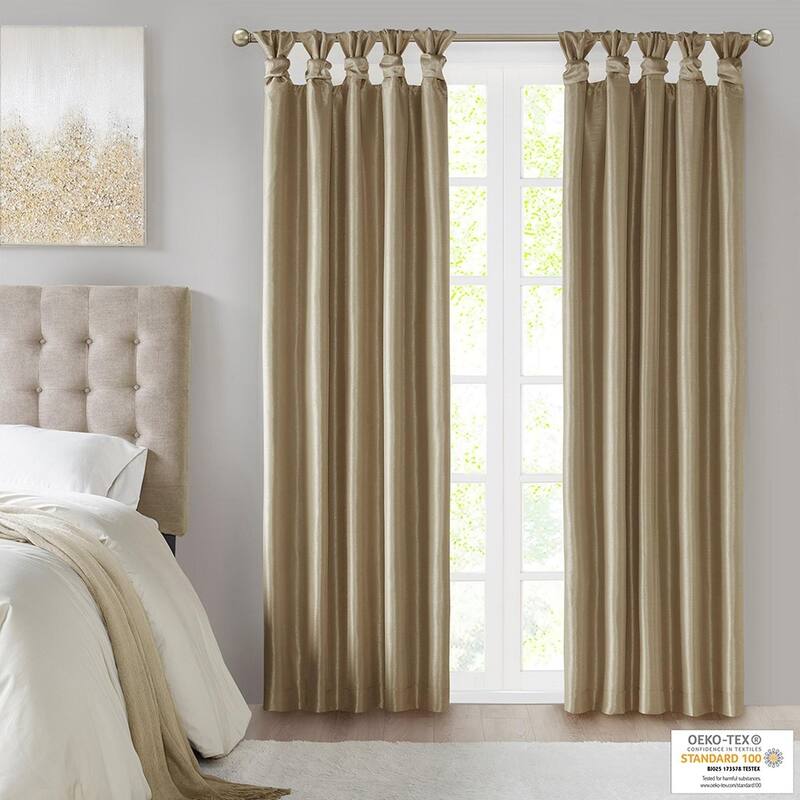 Twist Tab Total Blackout Window Curtain Panel