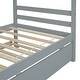 preview thumbnail 17 of 33, Bedroom Twin Size House-shaped Bed with Trundle